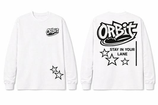 White Orbit Long Sleeve Tee