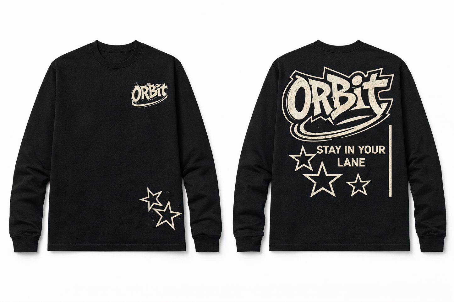 Black Orbit Long Sleeve Tee